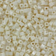 Miyuki square - cubes 1.8mm Beads - Cream ceylon SB18-421